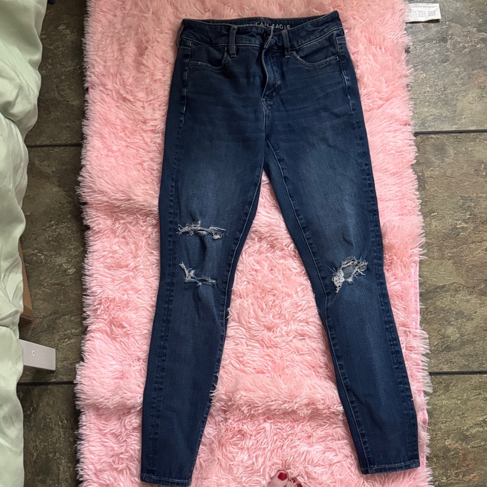 American Eagle Outfitters Dark Blue Skinny Jeans